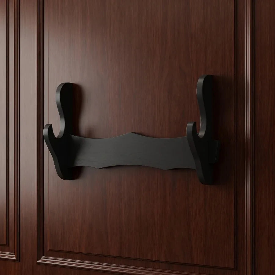 présentoir mural bois katana sabre samouraï rack wall mount organisation décoration étagère noir minimaliste