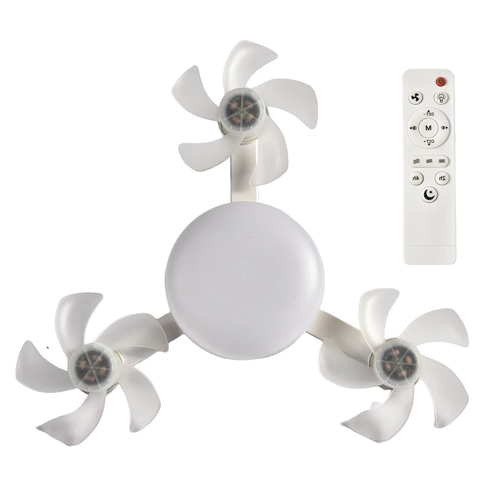 ventilateur lumière intégrée moderne blanc contemporain télécommande interrupteur muralModes lumière blanc neutre chaud