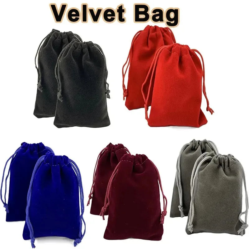 petit sac velours cordon bijoux cadeaux mariage noël fête cadeau