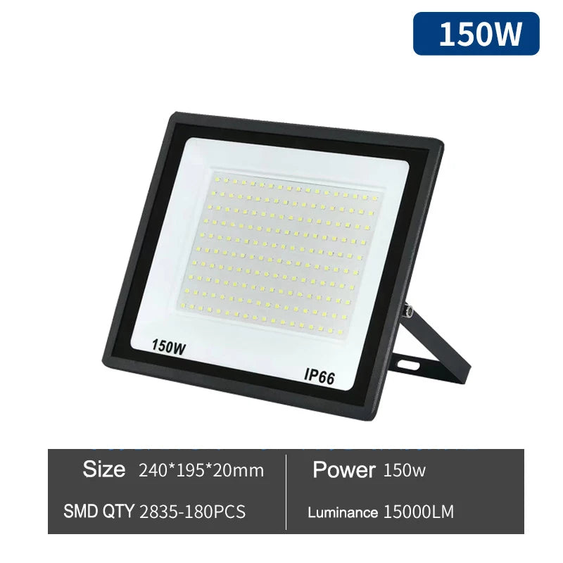 projecteur led puissance variable noir moderne mural 100w 200w 300w 220v aluminium