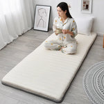 Matelas mousse mémoire forme fibre polyester 90x190CM bleu rose gris moderne