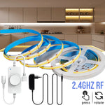 Ruban LED flexible 608 LED/m bleu jaune moderne clips haute densité dimmable 2700K 6500K