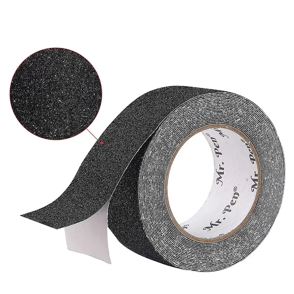 ruban adhésif antidérapant glitter moderne autoadhésif noir rouge jaune vert bleu marron opaquet 2.5cmx5m