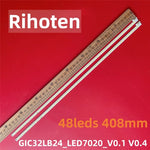 ruban led blanc 48 leds 408 mm moderne fixations invisibles connecteurs