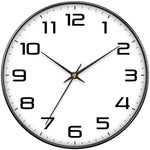 horloge murale moderne aiguille quartz blanc marron doré inch 10 inch 12 inch minimaliste