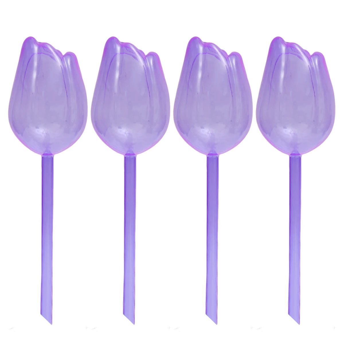 pique plantes tulipe plastique rose violet blanc translucide moderne adhésif kit arrosage