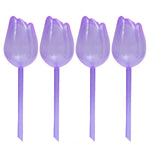 pique plantes tulipe plastique rose violet blanc translucide moderne adhésif kit arrosage