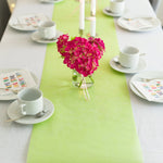 nappe table festive polyester bleu vert jaune violet rouge rose texturée événementiel mariageDecoration