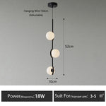 suspension lumineuse moderne sphères blanches structure noire led neutre lumière blanc noir