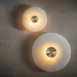 lampe murale moderne marbre blanc veines marron clair éclairage quotidien led 220v 110v murale