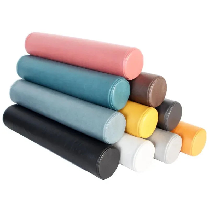coussin cervical imperméable mousse pe orange solide moderne adultes 50cm 60cm