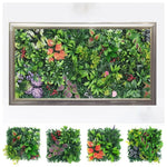plantes artificielles feuilles vert rouge violet blanc modernes naturelles 25cm 25cm
