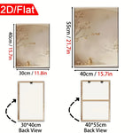 tableaux mural nature morte fleurs blanches vase blanc arche beige moderne encadrés miroir clips