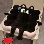 coussin peluche mignon dessin animé oiseau I'M TOAST noir blanc rose orangé bleu doux