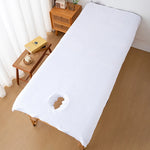 couverture massage bleu marine uni douce taille 180x80cm moderne confortable tranchant cou inclusion