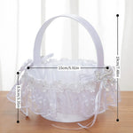 panier mariage blanc tulle plissé rubans satin strass nœuds élégant romantique festif