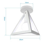 plafonniers led modernes industriels géométriques blanc gris éclairage quotidien