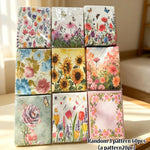 serviettes papier multicolores fleurs papillons illustration mariage anniversaire décoration table thé