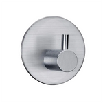 porte serviettes moderne minimaliste acier inoxydable finition polie noir argenté rondelles adhésives