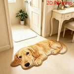 tapis forme lapin moderne doux marron clair blanc antidérapant salon chambre
