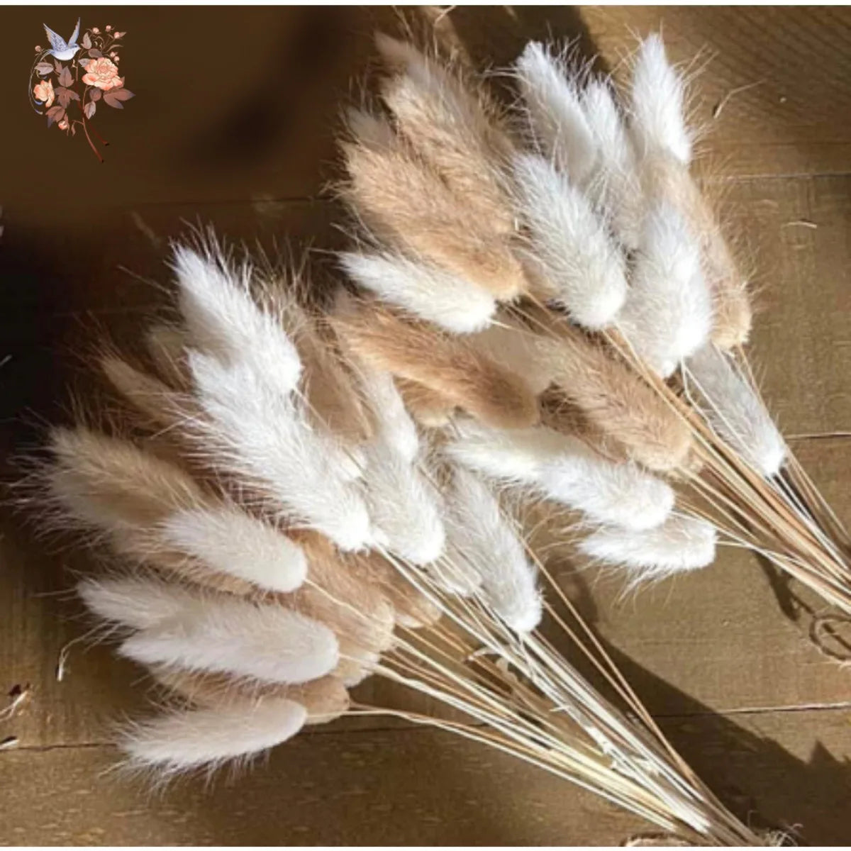 bouquet plumes séchées naturel blanc beige vase ruban decoration maison anniversaire mariage