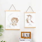 cadre bois moderne affiche photo suspension noir blanc 20cm 30cm 40cm 50cm