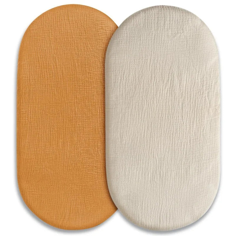 matelas bébé ovale texturé gaufré couverture drap béton arc ciel naturel minimaliste
