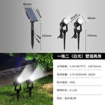 projecteur solaire led ip65 moderne autoinstallation noir opaqueextérieur jardin vacances