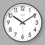 horloge murale moderne aiguille quartz bleu blanc visage unique opale salle manger salon decoration