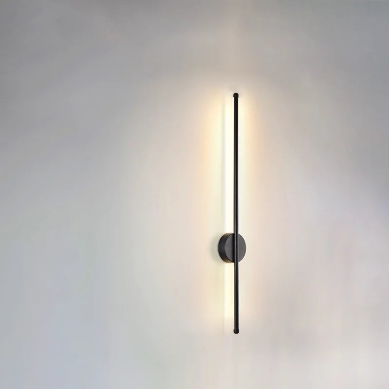 lampes murales modernes led minimalistes noires fixation murale golden 40cm 55cm