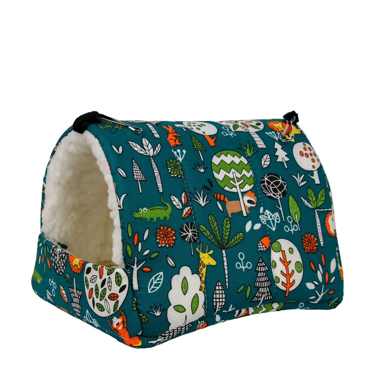 abri oiseaux imprimé animaux bleu jaune blanc moderne confortable métalliques taille