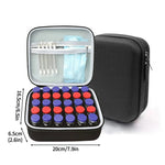 rangement vials noir texturé pratique zippé seringues aiguilles pochettes transparentes réutilisable