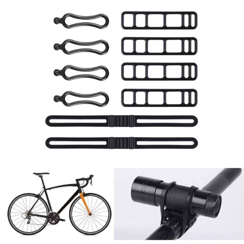 support fixation vélo adhésif noir structure rigide ouverture carrée moderne étanche set