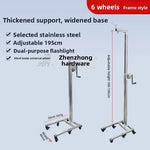support mannequin argenté moderne roulettes vis ajustables six roues