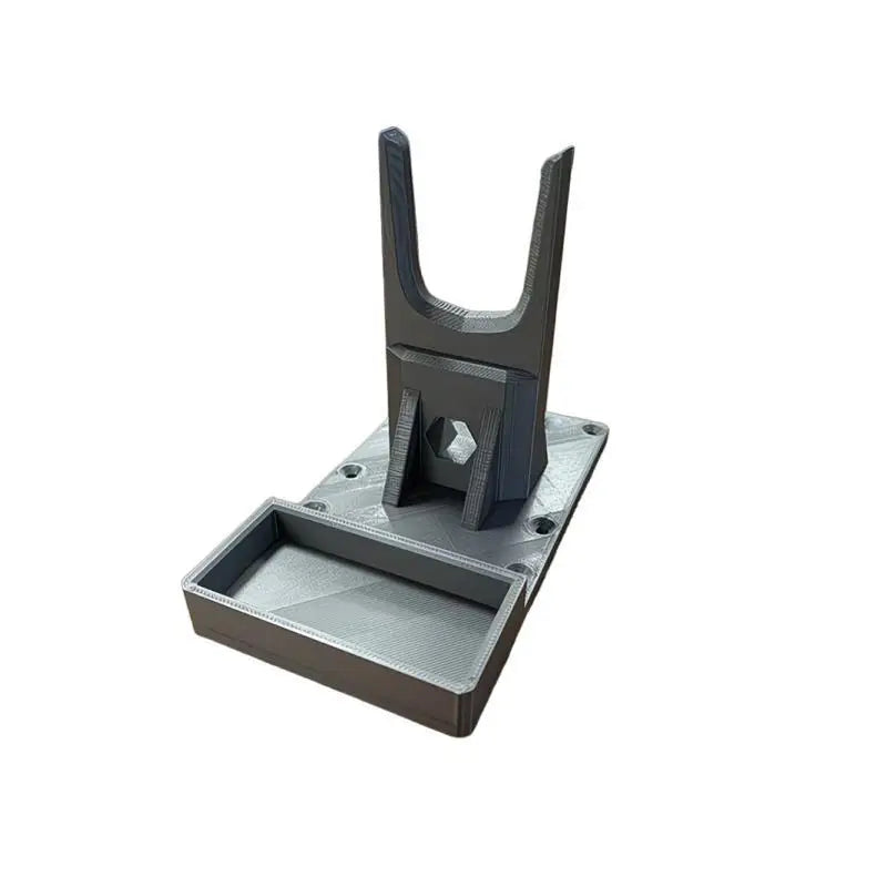 support pistolet colle plateau rangement outils bricolage texture mat gris bleu moderne