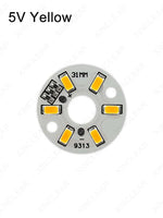plaque led diamètre 32mm blanc circulaire modernes câbles rouges noirs