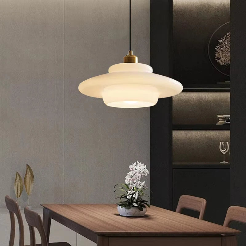 lampe suspendue moderne blanc doré ampoule e27 câble noir salon chambre vintage étude
