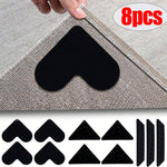 tapis gris moderne motifs adhésifs réutilisable pack pièces