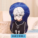 coussin anime personnages football ballons peluche lavable adulte oblong itoshi seishiro meguru