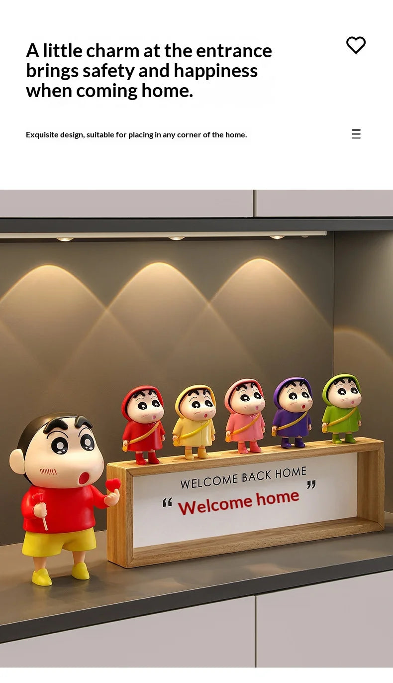 organisateur figurines décoratives vert rouge jaune violet plaque bois diffuseur huile essentielle personnages stylisés