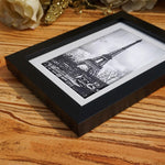 cadres photo modernes noir blanc mat amovible tour eiffel 5x7 8x10 11x14