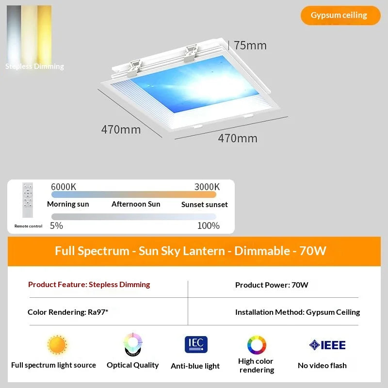 lampe led moderne bleu transparente aluminium salle bain chambre cuisine