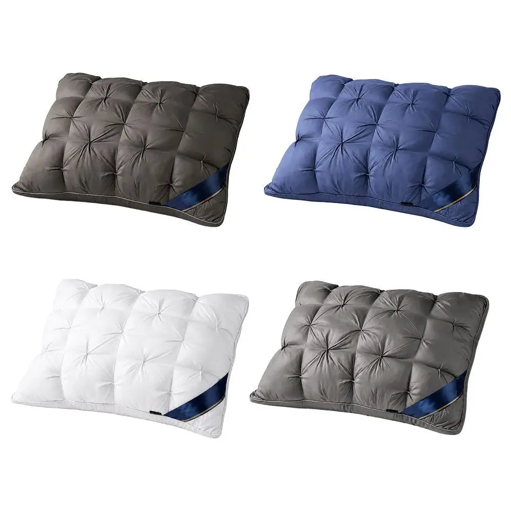 oreiller mousse mémoire forme fleur coussin polyester coton doux moderne blanc bleu gris
