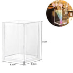 organiseur rangement transparent moderne maquillage parfum soins cosmétique deux étages acrylique multifonctionnelle
