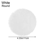 tapis peluche douce moderne rose blanc 11cm 18cm 18.5cm 8cm accessoire poupée maison jouet