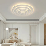 luminaire moderne led circulaire concentrique blanc beigeclair minimaliste contemporain fixepla