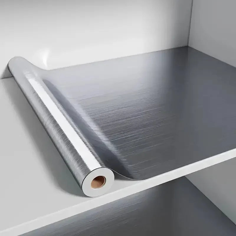 autocollant mural moderne argenté papier adhésif brillant carreaux muraux cuisine salon resistant impermeable