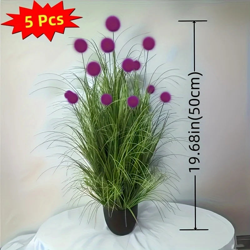décoration intérieure extérieure plante artificielle pot violet moderne festives exposition