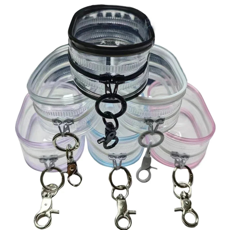 boîtes rangement transparentes plastique moderne boucle fermeture contenant bijoux clés poupées jouets adaptateurs cables