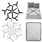 attaches clip draps lit blanc noir maintien housse matelas minimalisteFunctionFlagsFixationClipsTissuLisse